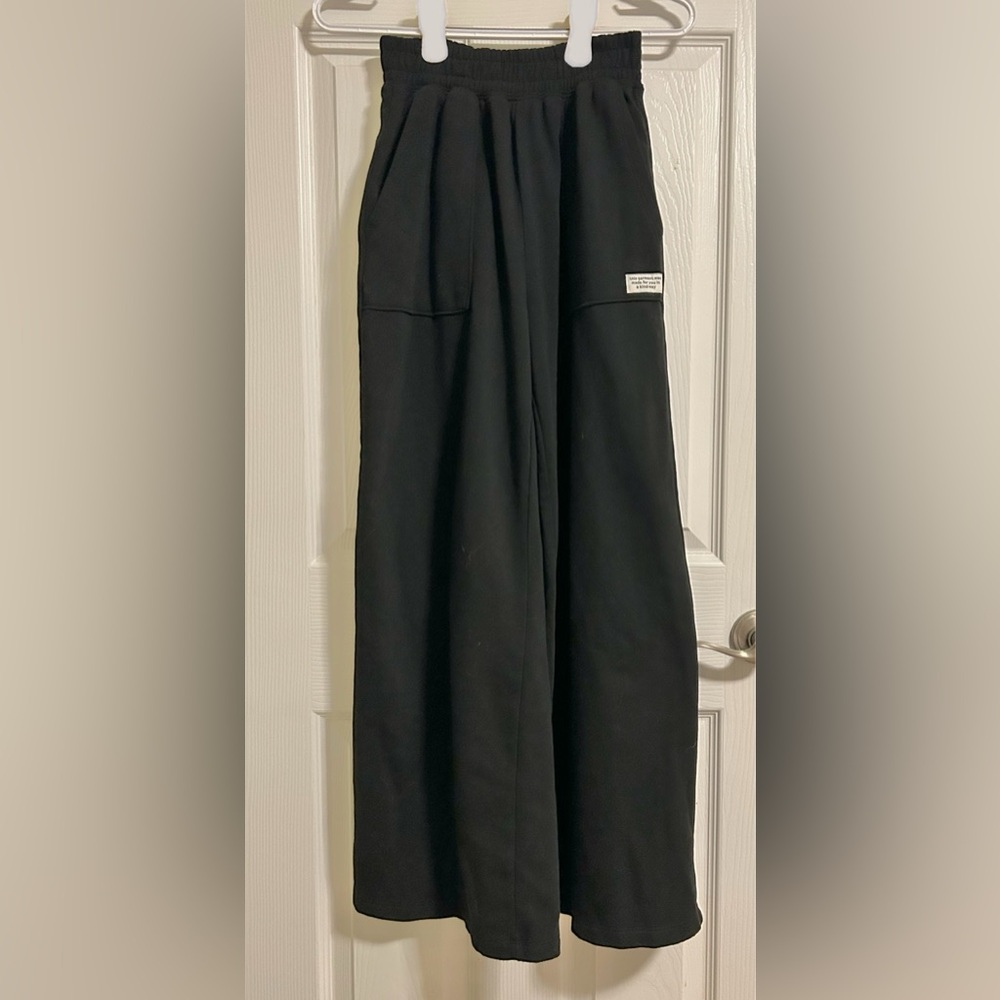 H&M - Fleece Wide-Leg Pants - Size: XS, gently worn